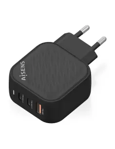 AISENS Cargador GaN 65W, 2xUSB-C PD3.0 QC4.0, 1xUSB-A QC3.0, Negro 2