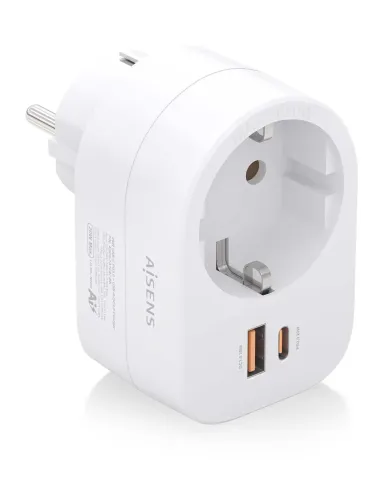 AISENS ASPS-1A1C06-W cargador de dispositivo móvil Universal Blanco Corriente alterna Carga rápida Interior