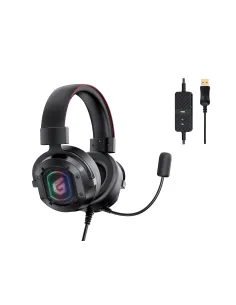 Conceptronic ATHAN02B auricular y casco Auriculares Alámbrico Diadema Juego USB tipo A Negro 2