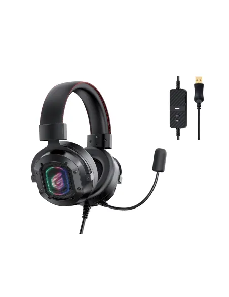 Conceptronic ATHAN02B auricular y casco Auriculares Alámbrico Diadema Juego USB tipo A Negro
