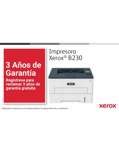 Xerox B230 A4 34 ppm Impresora inalámbrica a doble cara PCL5e 6 2 bandejas Total 251 hojas