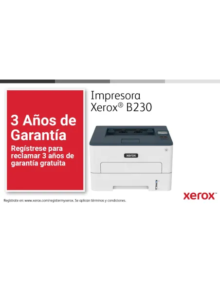 Xerox B230 A4 34 ppm Impresora inalámbrica a doble cara PCL5e 6 2 bandejas Total 251 hojas
