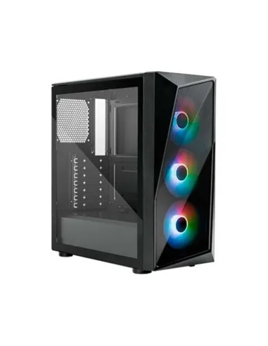 Caja ordenador gaming cooler master cmp 520 atx argb cristal templado negro