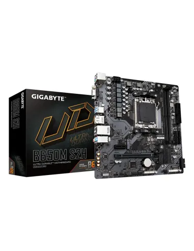 GIGABYTE B650M S2H Placa base - AMD Ryzen serie 9000, VRM de 5+2+2 fases, hasta 6400 MHz DDR5 (OC), 1xPCIe 4.0 M.2, LAN GbE,