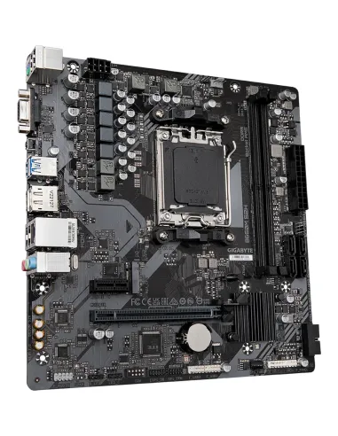 GIGABYTE B650M S2H Placa base - AMD Ryzen serie 9000, VRM de 5+2+2 fases, hasta 6400 MHz DDR5 (OC), 1xPCIe 4.0 M.2, LAN GbE,