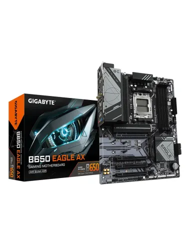 GIGABYTE B650 EAGLE AX Placa base - AMD Ryzen serie 9000, VRM de 12+2+2 fases, hasta 7600 MHz DDR5 (OC), 1xPCIe 5.0 + 2xPCIe