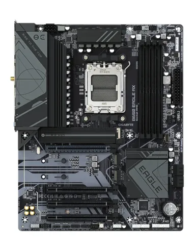 GIGABYTE B650 EAGLE AX Placa base - AMD Ryzen serie 9000, VRM de 12+2+2 fases, hasta 7600 MHz DDR5 (OC), 1xPCIe 5.0 + 2xPCIe