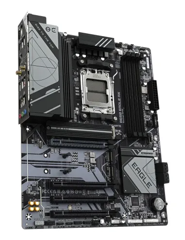 GIGABYTE B650 EAGLE AX Placa base - AMD Ryzen serie 9000, VRM de 12+2+2 fases, hasta 7600 MHz DDR5 (OC), 1xPCIe 5.0 + 2xPCIe