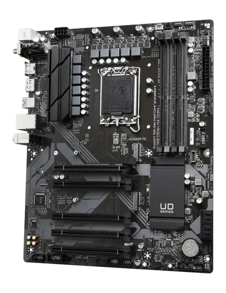 GIGABYTE B760 DS3H AX DDR4 Placa Base - Compatible con procesadores Intel Core de 14ª generación, VRM digital de 8+2+1 fases,