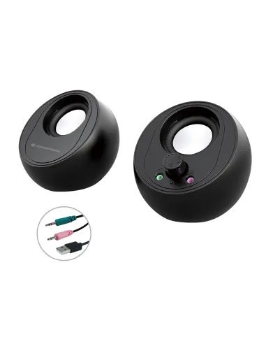 Conceptronic BJORN01B altavoz De 2 vías Negro Inalámbrico y alámbrico 10 W