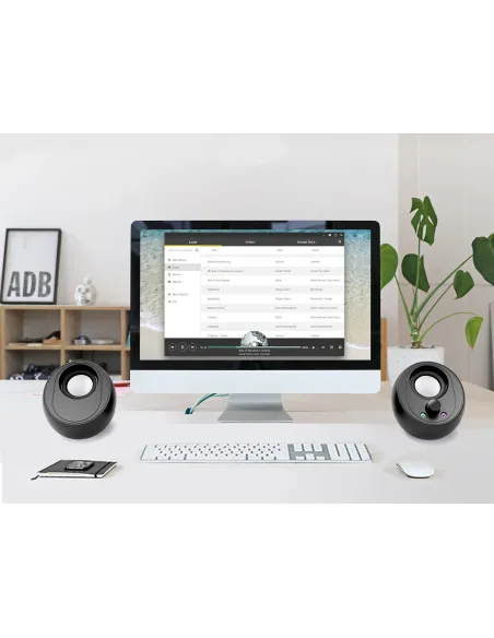 Conceptronic BJORN01B altavoz De 2 vías Negro Inalámbrico y alámbrico 10 W