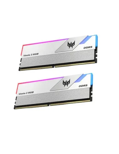 Memoria ram ddr5 64gb 2x32gb acer predator vesta2 - udimm - 6000mhz  cl 30 silver rgb