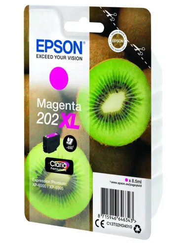 Epson Kiwi Singlepack Magenta 202XL Claria Premium Ink