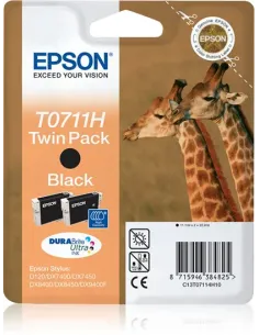 Epson Giraffe Doble juego de cartuchos Negro T0711H Tintas DURABrite Ultra