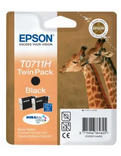Epson Giraffe Doble juego de cartuchos Negro T0711H Tintas DURABrite Ultra 2