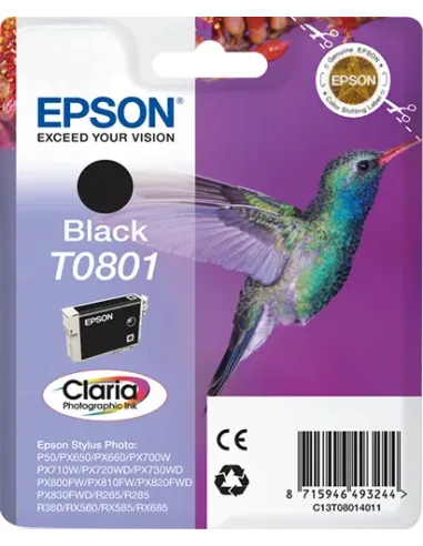 Epson Hummingbird Cartucho T0801 negro