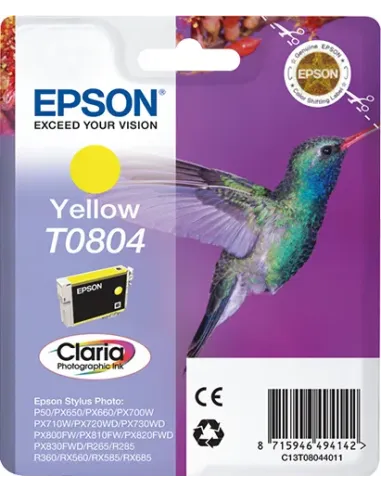 Epson Hummingbird Cartucho T0804 amarillo