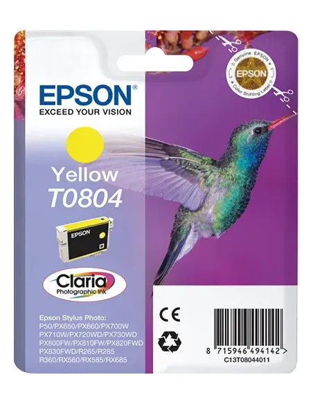 Epson Hummingbird Cartucho T0804 amarillo