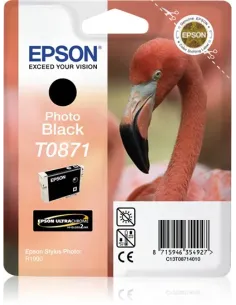 Epson Flamingo Cartucho T0871 negro foto