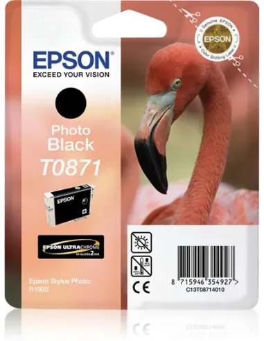 Epson Flamingo Cartucho T0871 negro foto