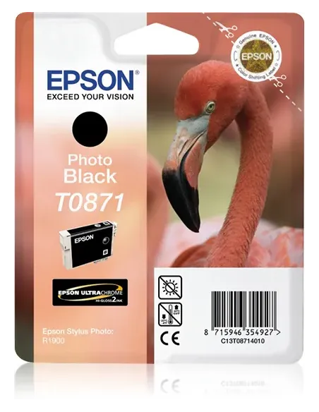 Epson Flamingo Cartucho T0871 negro foto