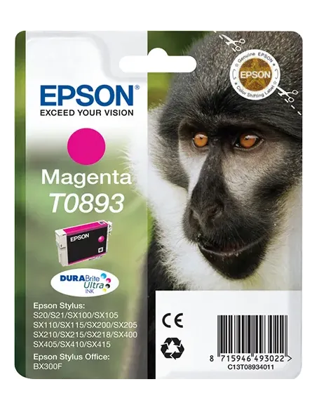 Epson Monkey Cartucho T0893 magenta