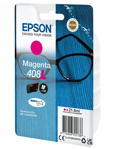 Epson Singlepack Magenta 408L DURABrite Ultra Ink