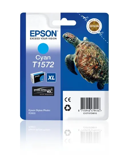 Epson Turtle Cartucho T1572 cian
