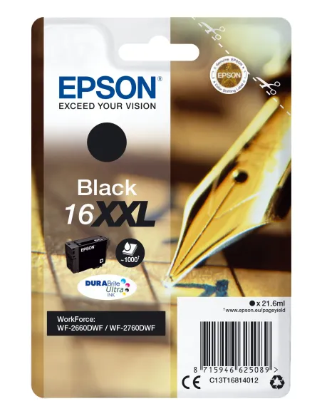 Epson Singlepack Black 16XXL DURABrite Ultra Ink