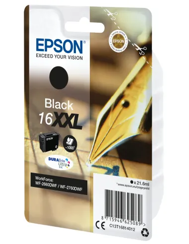 Epson Singlepack Black 16XXL DURABrite Ultra Ink