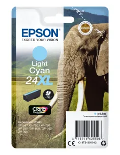 Epson Elephant Cartucho 24XL cian claro