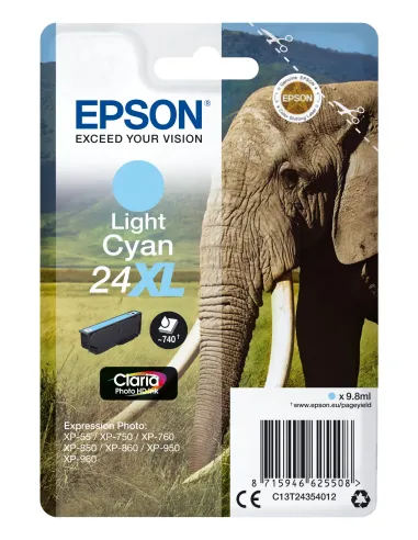 Epson Elephant Cartucho 24XL cian claro