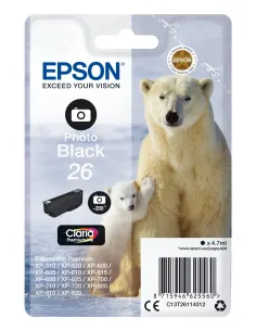 Epson Polar bear Cartucho 26 negro foto
