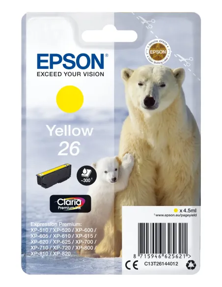 Epson Polar bear Cartucho 26 amarillo