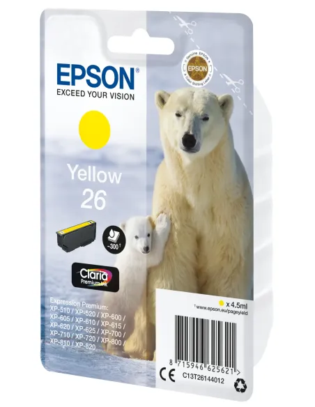 Epson Polar bear Cartucho 26 amarillo
