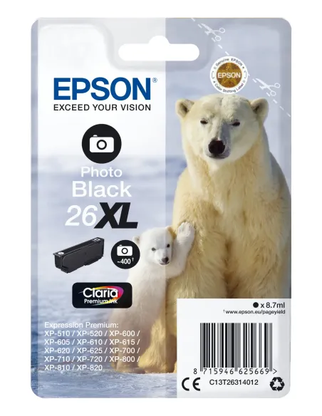 Epson Polar bear Cartucho 26XL negro foto