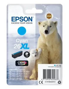 Epson Polar bear Cartucho 26XL cian