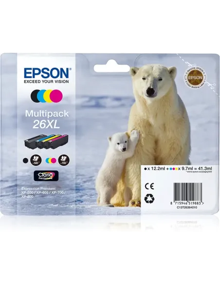 Epson Polar bear Multipack 26XL 4 colores