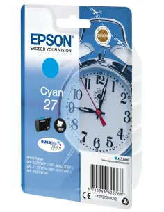 Epson Alarm clock Singlepack Cyan 27 DURABrite Ultra Ink 2