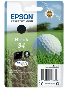 Epson Golf ball Singlepack Black 34 DURABrite Ultra Ink