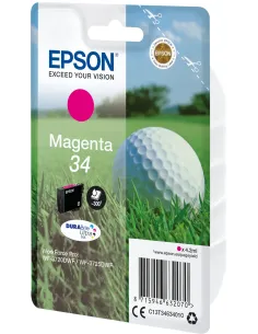 Epson Golf ball Singlepack Magenta 34 DURABrite Ultra Ink 2