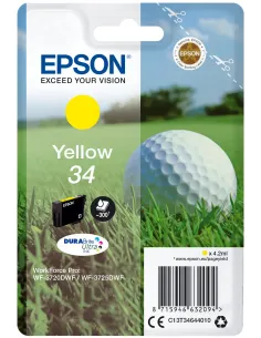 Epson Golf ball Singlepack Yellow 34 DURABrite Ultra Ink