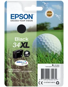 Epson Golf ball Singlepack Black 34XL DURABrite Ultra Ink
