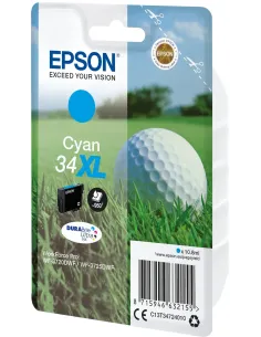 Epson Golf ball Singlepack Cyan 34XL DURABrite Ultra Ink 2