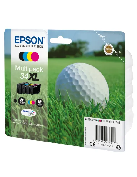 Epson Golf ball Multipack 4-colours 34XL DURABrite Ultra Ink