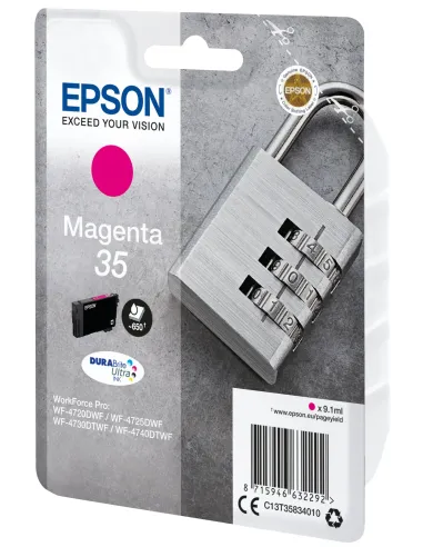 Epson Padlock Singlepack Magenta 35 DURABrite Ultra Ink