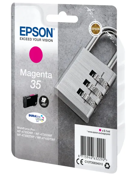 Epson Padlock Singlepack Magenta 35 DURABrite Ultra Ink