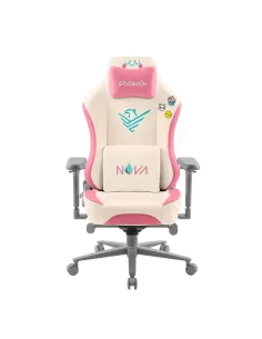 Phoenix nova cream editión silla alta gama fabricada en cuero color crema y rosa