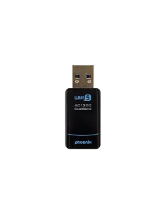 Phoenix nano adaptador usb receptor red inalámbrico 1300mbps dual band