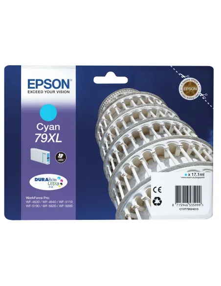 Epson Tower of Pisa Cartucho 79XL cian